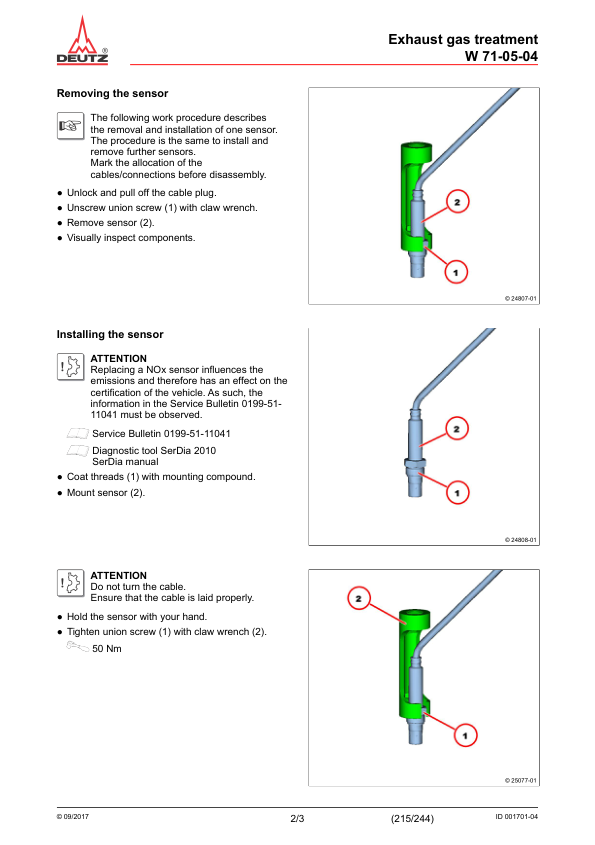 Deutz TD TCD 3.6 L4 EU Stage IV V Tier 4 Engine lvl 2 Workshop Manual 03125209 - Image 17