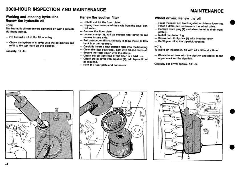 Linde E15C E16P E18P E18Z Type 322 Forklift Operators Manual from serie 9-92 - Image 13
