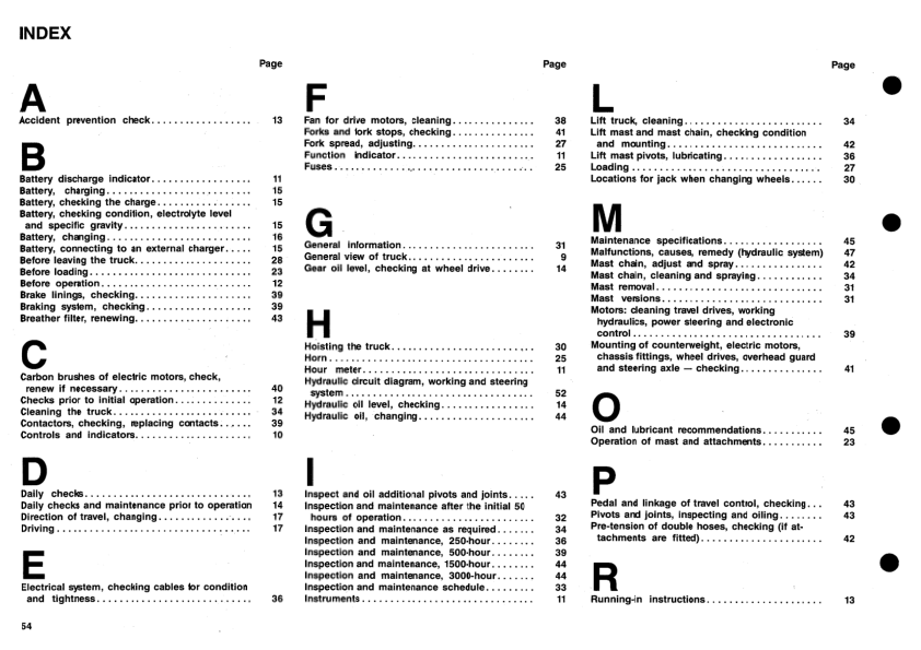 Linde E15C E16P E18P E18Z Type 322 Forklift Operators Manual from serie 9-92 - Image 14