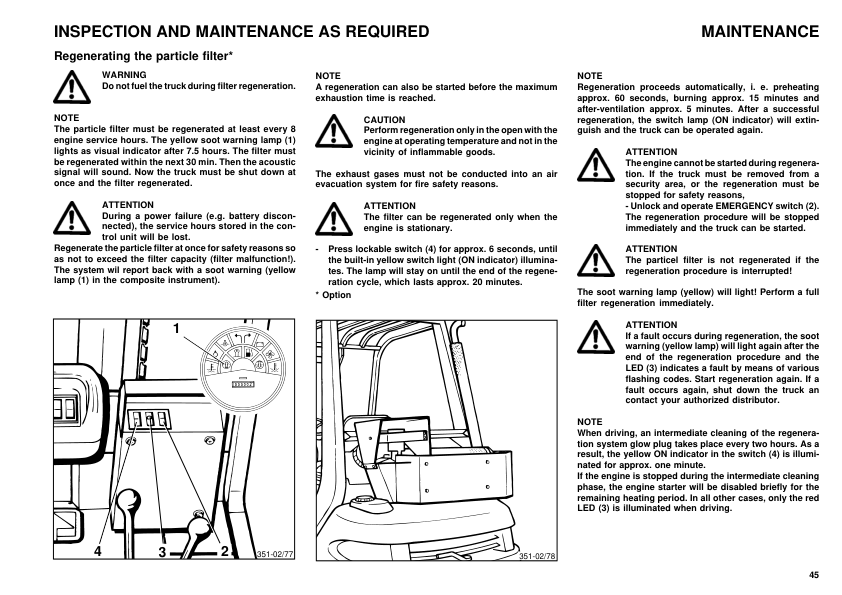 Linde H20-02 H25-02 H30-02 Type 351 Forklift Operators Manual - Image 11