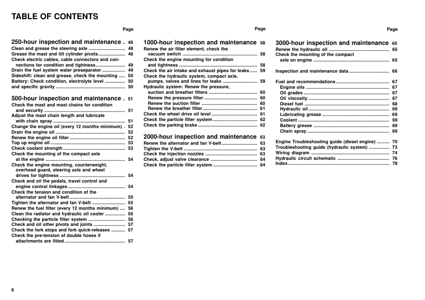 Linde H20-02 H25-02 H30-02 Type 351 Forklift Operators Manual - Image 7