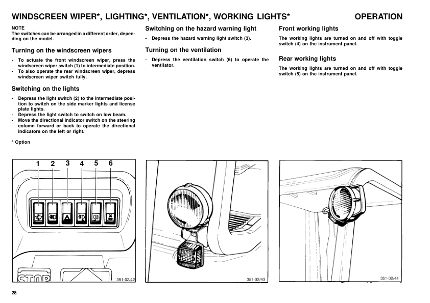 Linde H20-02 H25-02 H30-02 Type 351 Forklift Operators Manual - Image 10