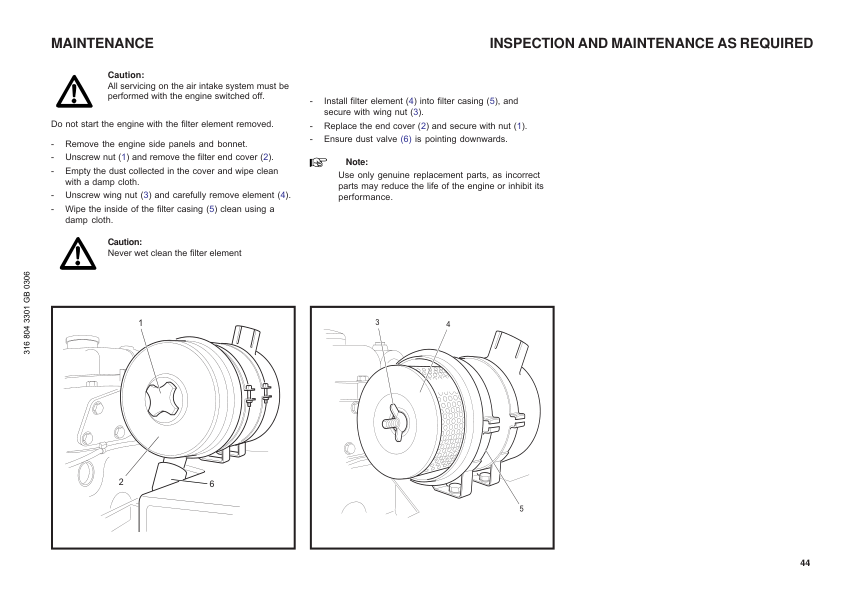 Linde S30 S40 S50 S60 Type 316 03 Forklift Operators Manual - Image 15