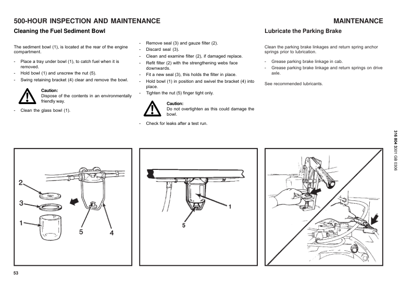 Linde S30 S40 S50 S60 Type 316 03 Forklift Operators Manual - Image 16