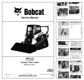 Bobcat T76 Compact Track Loader Service Manual B4CE11001 and Above