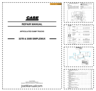 CASE 327B 330B SIMPLEMUX Agriculated Dump Truck Repair Manual Vol1 and 2