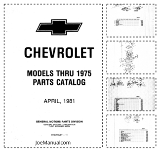 Chevrolet Models 1968-1975 Parts Catalog 1981
