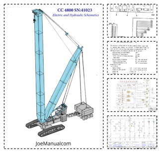 DEMAG CC 4800 Crane Electric and Hydraulic Schematics SN 41023