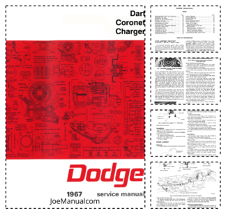 Dodge Dart Coronet Charger Service Manual 1967
