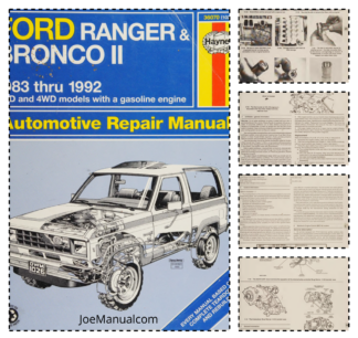 Ford Ranger Bronco II Haynes Repair Manual 1983/1992