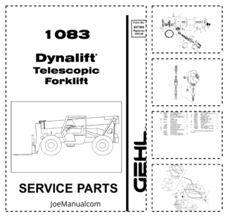GEHL 1083 Telescopic Forklift Parts Catalog