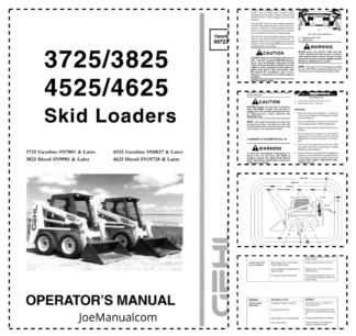 GEHL 3725 3825 4525 4625 Skidsteer Operators Manual