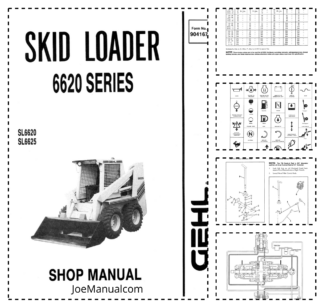GEHL 6620 Series SL6620 SL6625 Skidsteer Workshop Manual