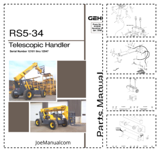 GEHL RS5-34 Telescopic Handler Parts Catalog SN from 12101 thru 12947