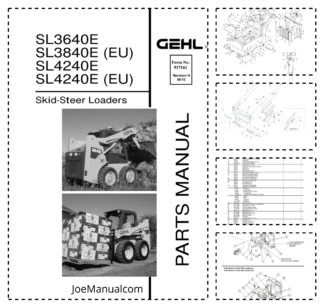 GEHL SL3640E SL4240 Skidsteer Parts Catalog