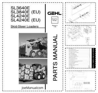 GEHL SL3640E SL4240E Skidsteer Parts Catalog