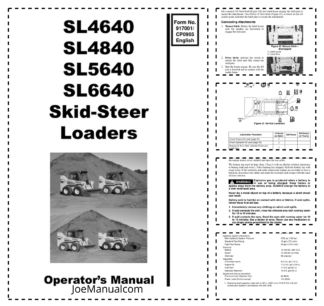 GEHL SL4640 SL4840 SL5640 SL6640 Skidsteer Operators Manual