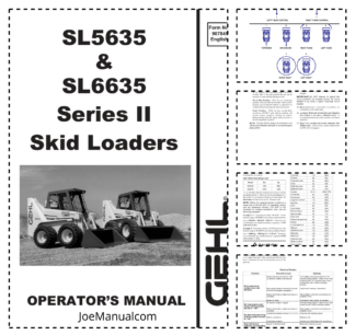 GEHL SL5635 SL6635 Skidsteer Operators Manual