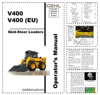 GEHL V400 EU Skidsteer Loader Operators Manual