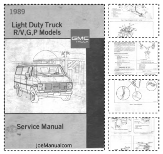 GMC Light Duty Truck RV G P Models Service Manual 1989
