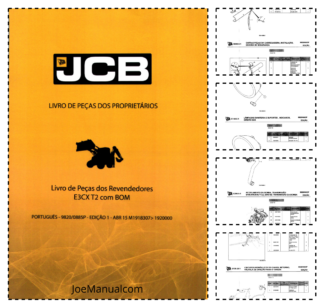 JCB 3CX Tier II Backhoe Loader Parts Catalog 9820/0885P-1 SN M1918307-1920000