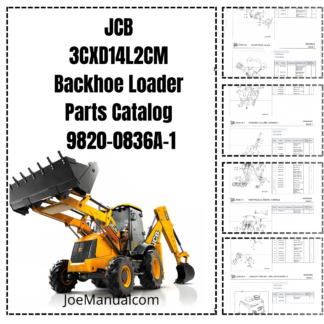 JCB 3CXD14L2CM Backhoe Loader Parts Catalog 9820/0836A-1