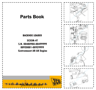 JCB 3CXSM-4T Backhoe Loader Parts Catalog 9802/9760 SN 00480988-00499999 00920001-00929999