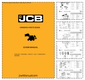 JCB 3CXSM Backhoe Loader Parts Catalog 9800/0903-5 SN M0930000-0959999