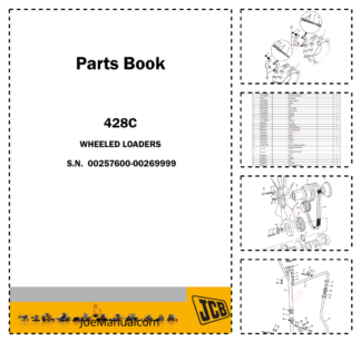 JCB 428C Wheel Loader Parts Catalog 9802/2550 SN 00257600-00269999