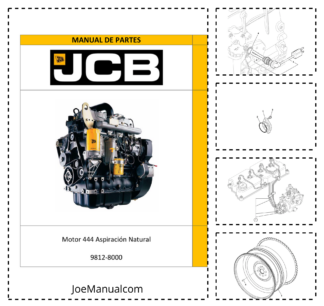 JCB 444 Diesel Engine Parts Catalog 9812/8000 PT