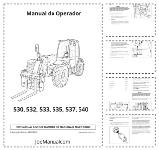 JCB 530 531 533 535 537 540 Loadall Operators Manual 9801/8130 PT