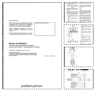 JCB GAMA JS Auto Tier III Excavator Operators Manual 9811/6705-3 PT