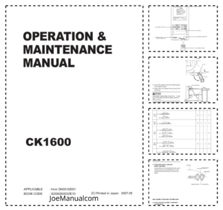 Kobelco CK16000 Crane Operators Manual