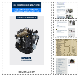 Kohler KDI 2504TCR KDI 2504 TCRE5 Engine Workshop Manual v17.4