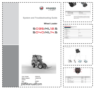 Kramer 5035 5040 KL12.5 KL14.5 Wheel Loader System and Troubleshooting Manual v1