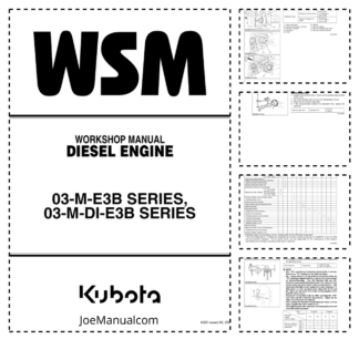 Kubota 03-M-E3B 03-M-DI-E3B Series Engine Workshop Manual
