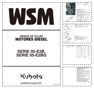 Kubota 05-E2B 05-E2BG Series Engine Workshop Manual ES