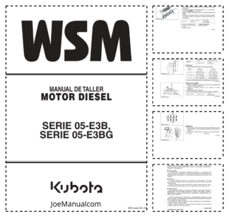 Kubota 05-E3B 05-E3BG Series Engine Workshop Manual ES