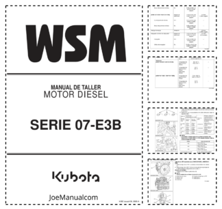 Kubota 07-E3B Series Engine Workshop Manual ES