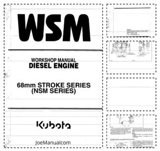 Kubota 68 Stroke NSM Series Engine Workshop Manual