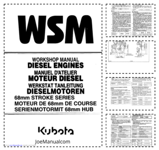 Kubota 68mm Stroke Engine Workshop Manual