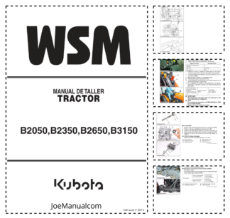 Kubota B2050 B2350 B2650 B3150 Tractor Workshop Manual ES