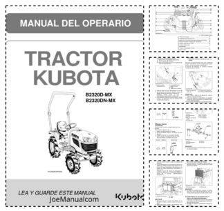 Kubota B2320D-MX B2320DN-MX Tractor Operators Manual ES