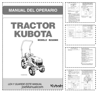 Kubota B2320MX Tractor Operators Manual ES