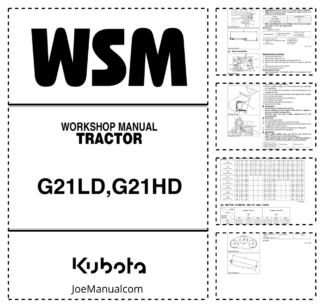 Kubota G21LD G21HD Tractor Workshop Manual