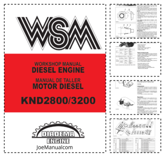 Kubota KND2800 3200 Engine Workshop Manual