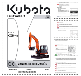 Kubota KX080-4 Alpha Excavator Operators Manual