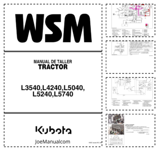 Kubota L3540 L4240 L5040 L5240 L5740 Tractor Workshop Manual ES