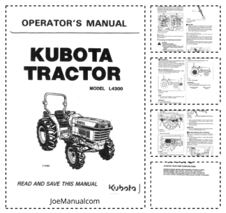 Kubota L4300 Tractor Operators Manual
