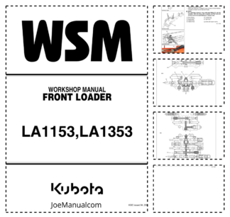 Kubota LA1153 LA1353 Front Loader Workshop Manual